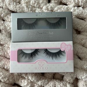 Koko lashes and PUR lashes set